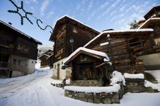 Grimentz sous la neige